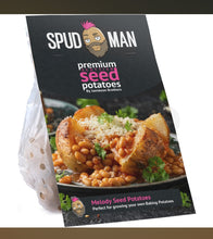 Load image into Gallery viewer, Premium SPUDMAN Seed Potatoes - 2kg Melody (Baking Potatoes)
