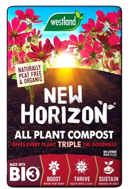 Westland New Horizon PEAT FREE Multi Purpose Compost new handy size 20ltr bag