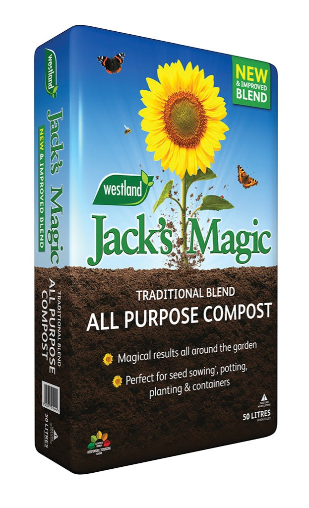 Jacks Magic 50ltr Multi Purpose Compost 🔴 Special Offer Buy 2 Bags for