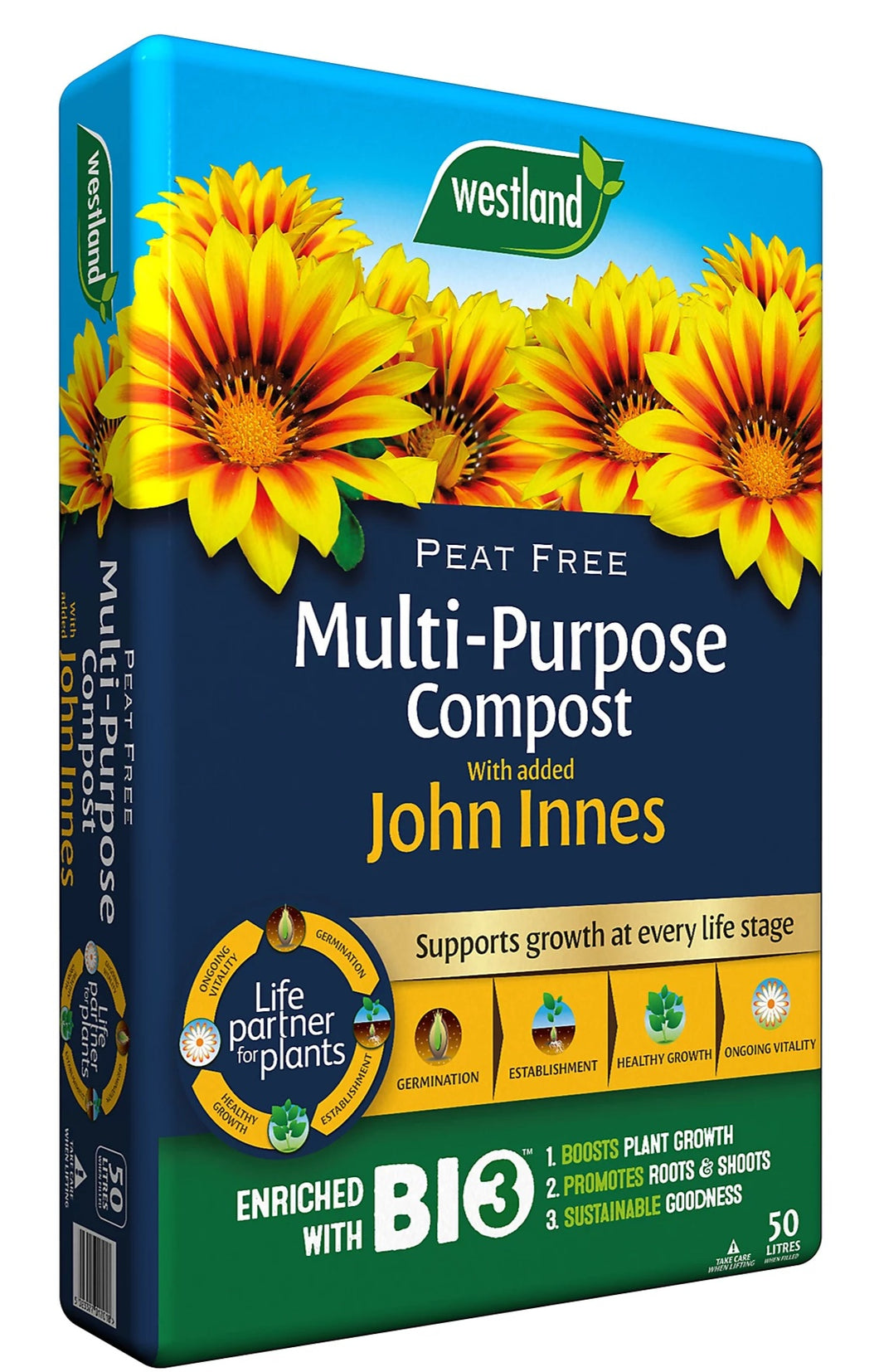 Westland Multi Purpose with John Innes 50ltr bag PEAT FREE